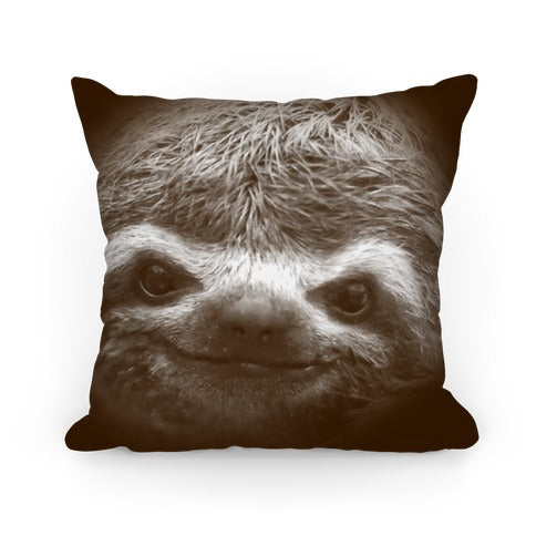Sloth Face Pillow